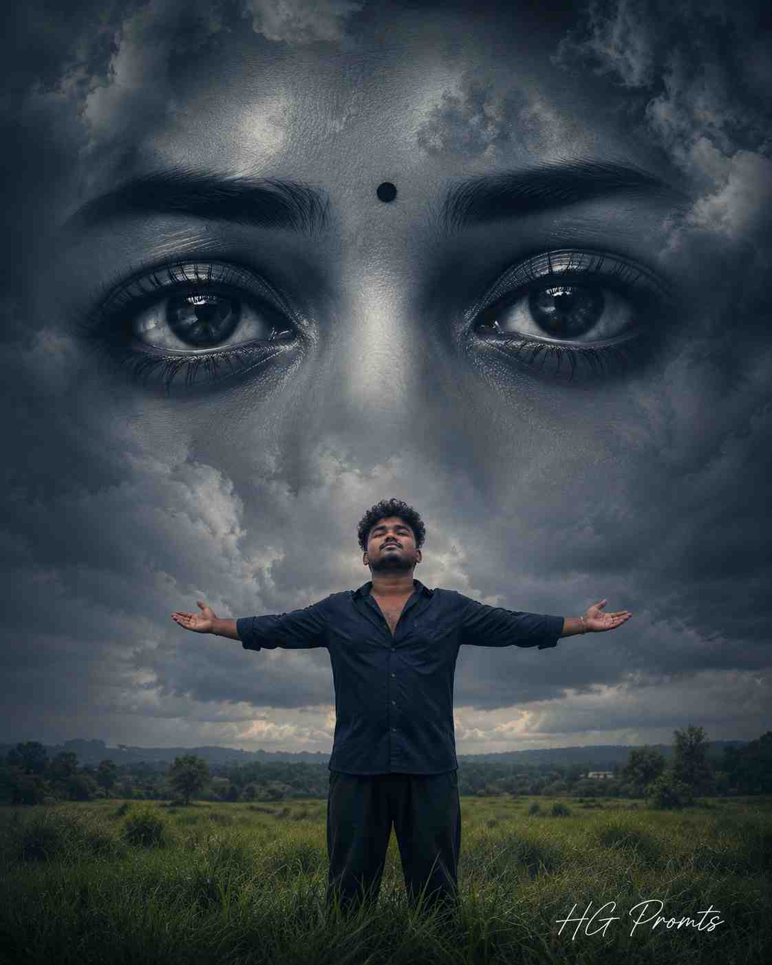 Surreal Sky Eyes Photo Editing Prompt for ChatGPT & Gemini